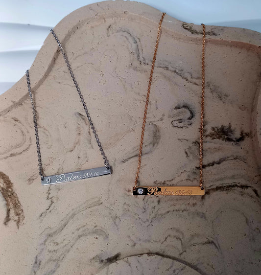 Psalm 139:14 Necklaces