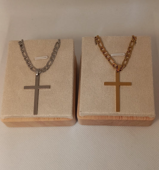 Link Cross Necklace