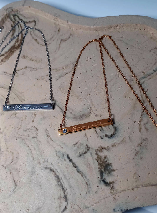Hebrews 11:1 Necklace