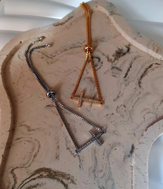 Cross Bracelet Adjustable